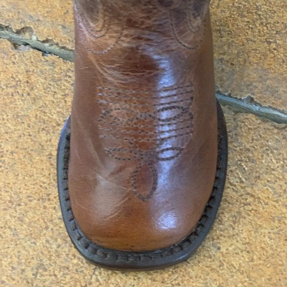 TuffRider Toddler's Sequoia Square Toe Western Boot - BROWN - Picture 3 of 8